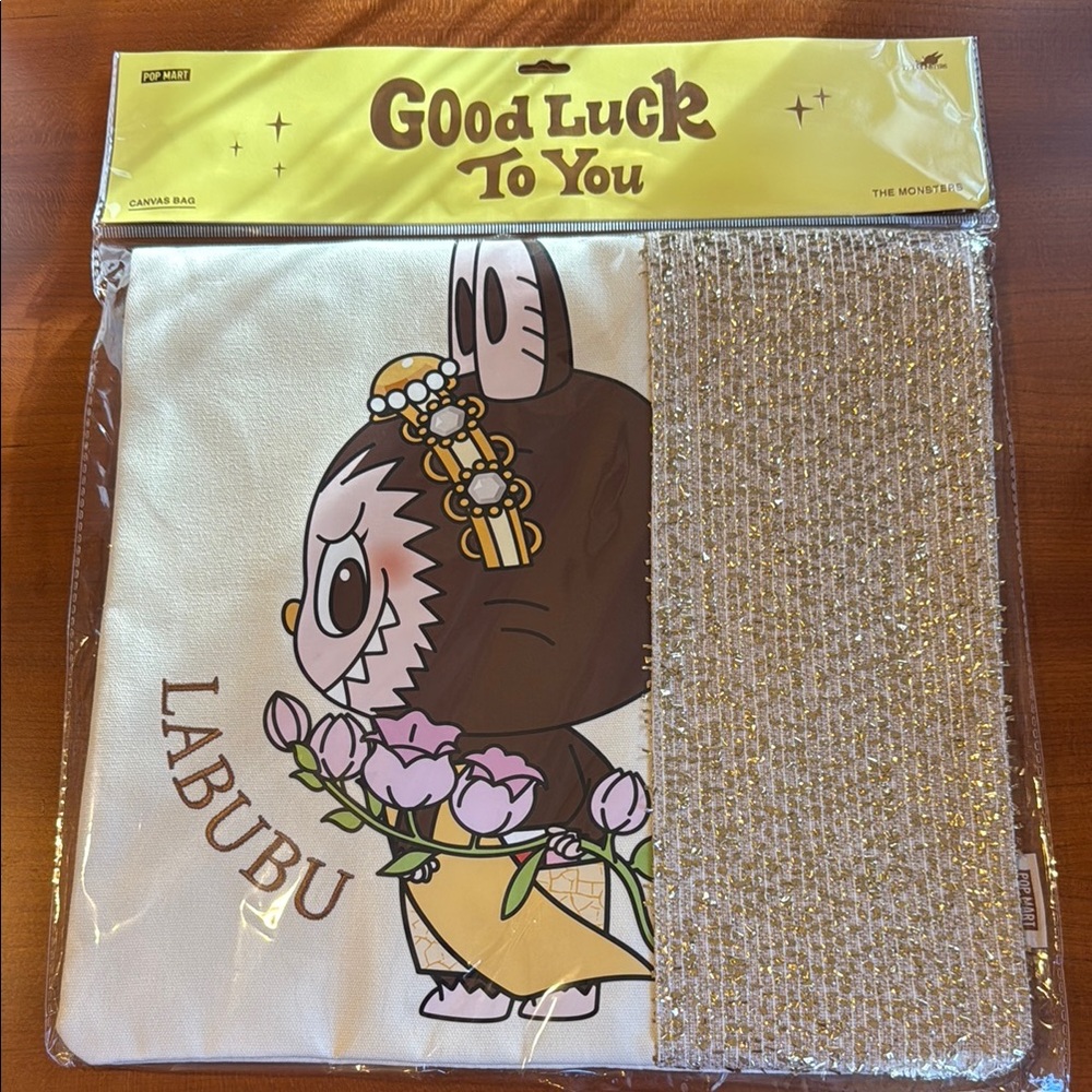 POP MART Labubu Good Luck to You Thailand limited edition Tote Bag POPMART